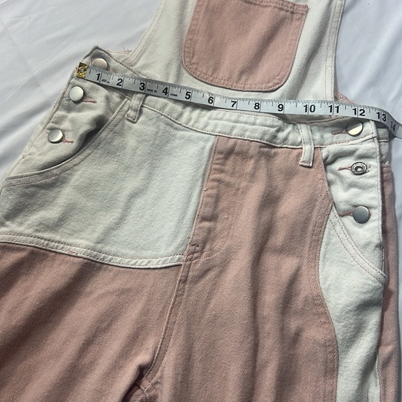 Cider pink and white overalls size small - Picture 3 of 10